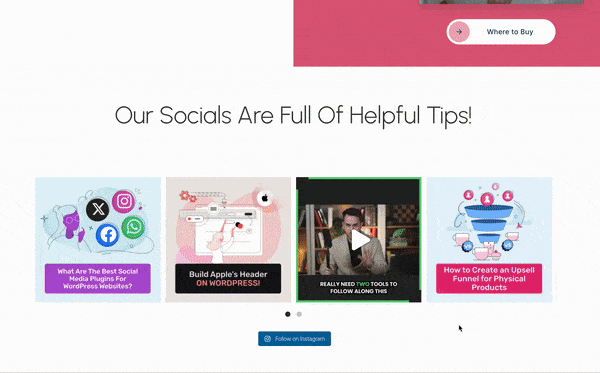 Instagram feed example