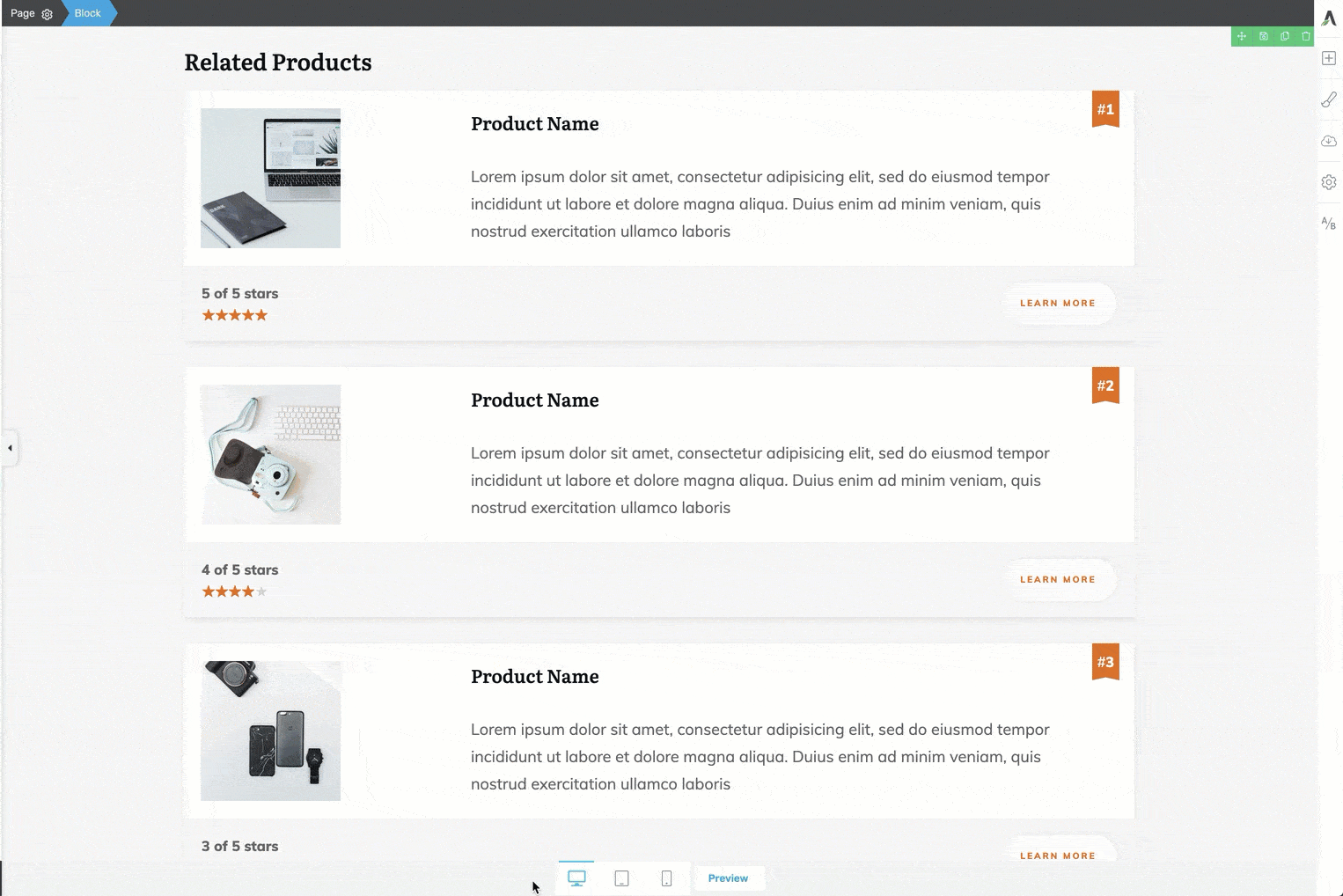 All Block templates are fully responsive and mobile optimized.