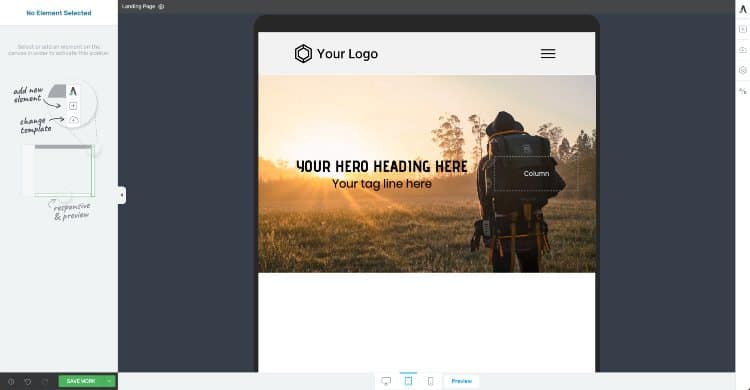 Optimize your hero image for tablet