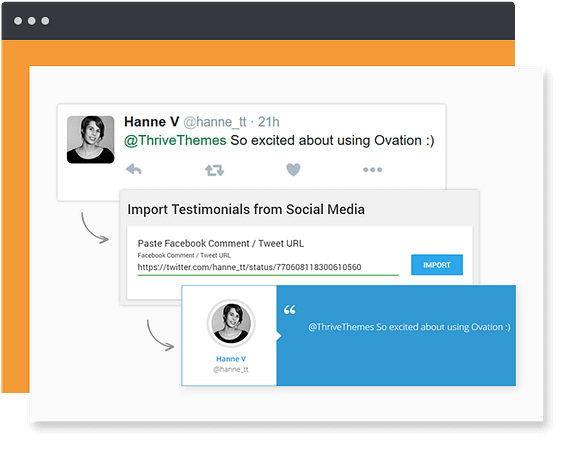 Display social media testimonials on your WordPress website