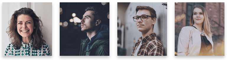 Team photo images in lifted style